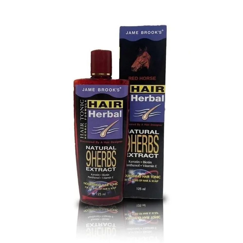 Jame Brooks Herbal Hair Tonic with Natural 9 Herbs Extract  