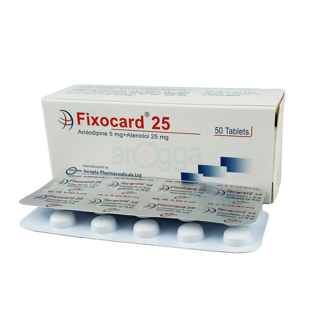 Fixocard 25mg+25mg Tablet