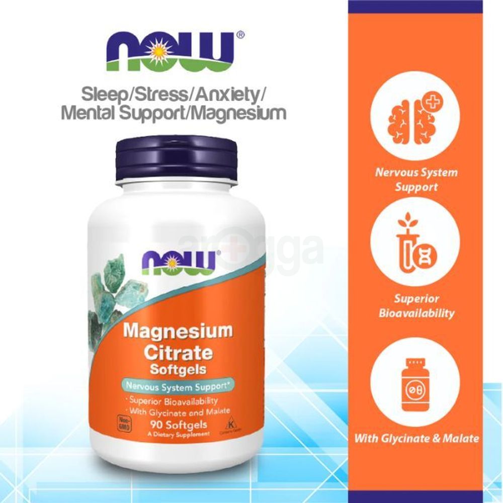 NOW Magnesium Citrate Pure Powder 227g  