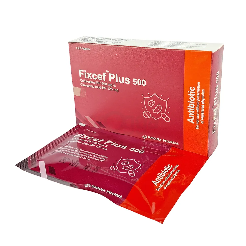 Fixcef Plus 500mg+125mg Tablet