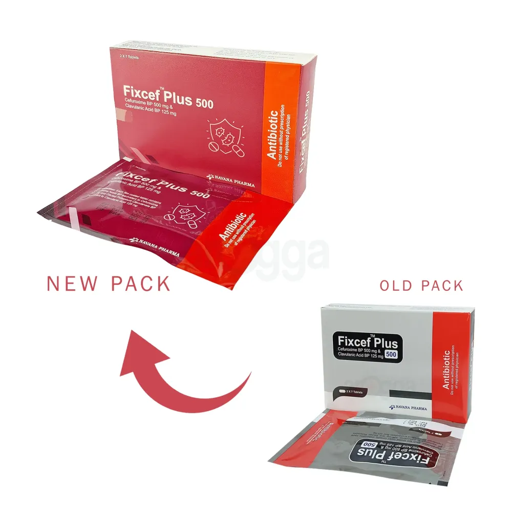 Fixcef Plus 500mg+125mg Tablet