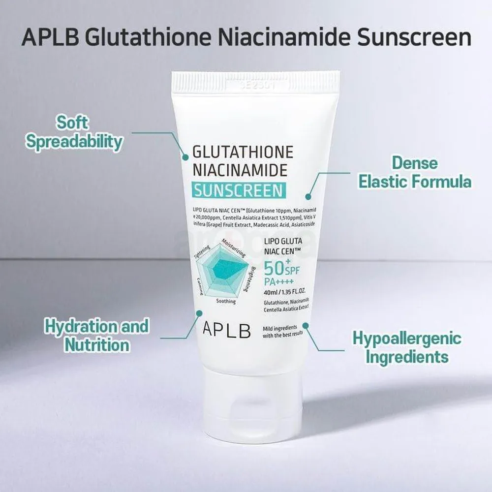 APLB Glutathione Niacinamide SPF 50+ PA++++ Sunscreen  