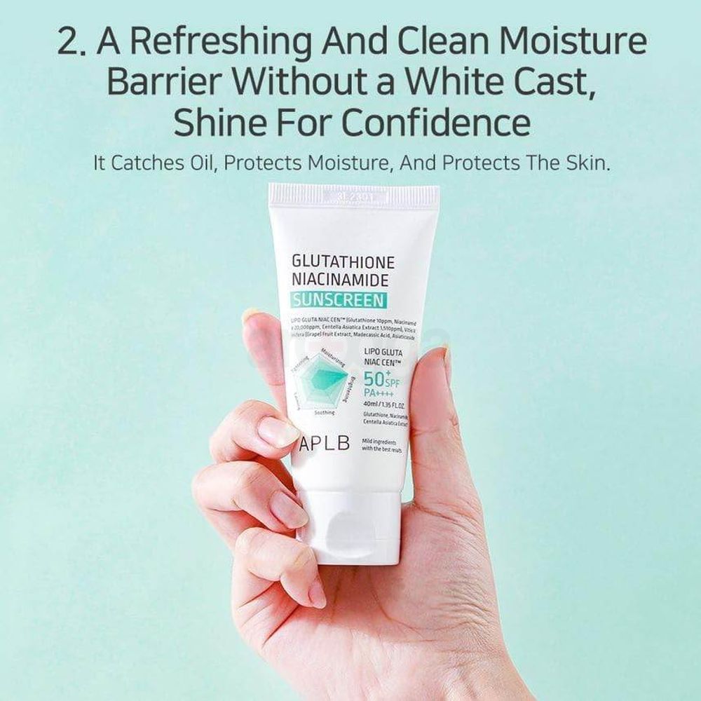 APLB Glutathione Niacinamide SPF 50+ PA++++ Sunscreen  