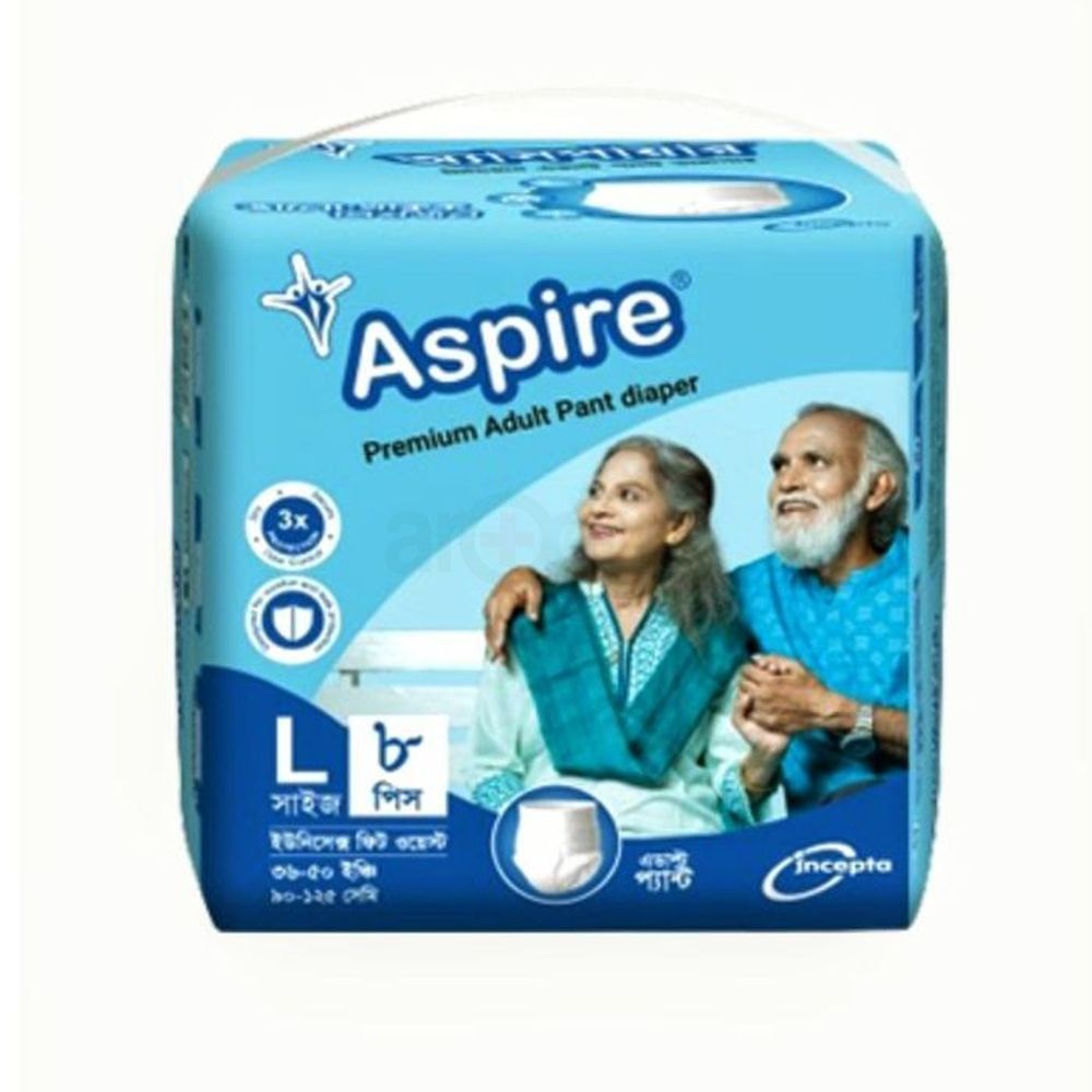Adult Diaper Pant Aspire L 8's Pack  