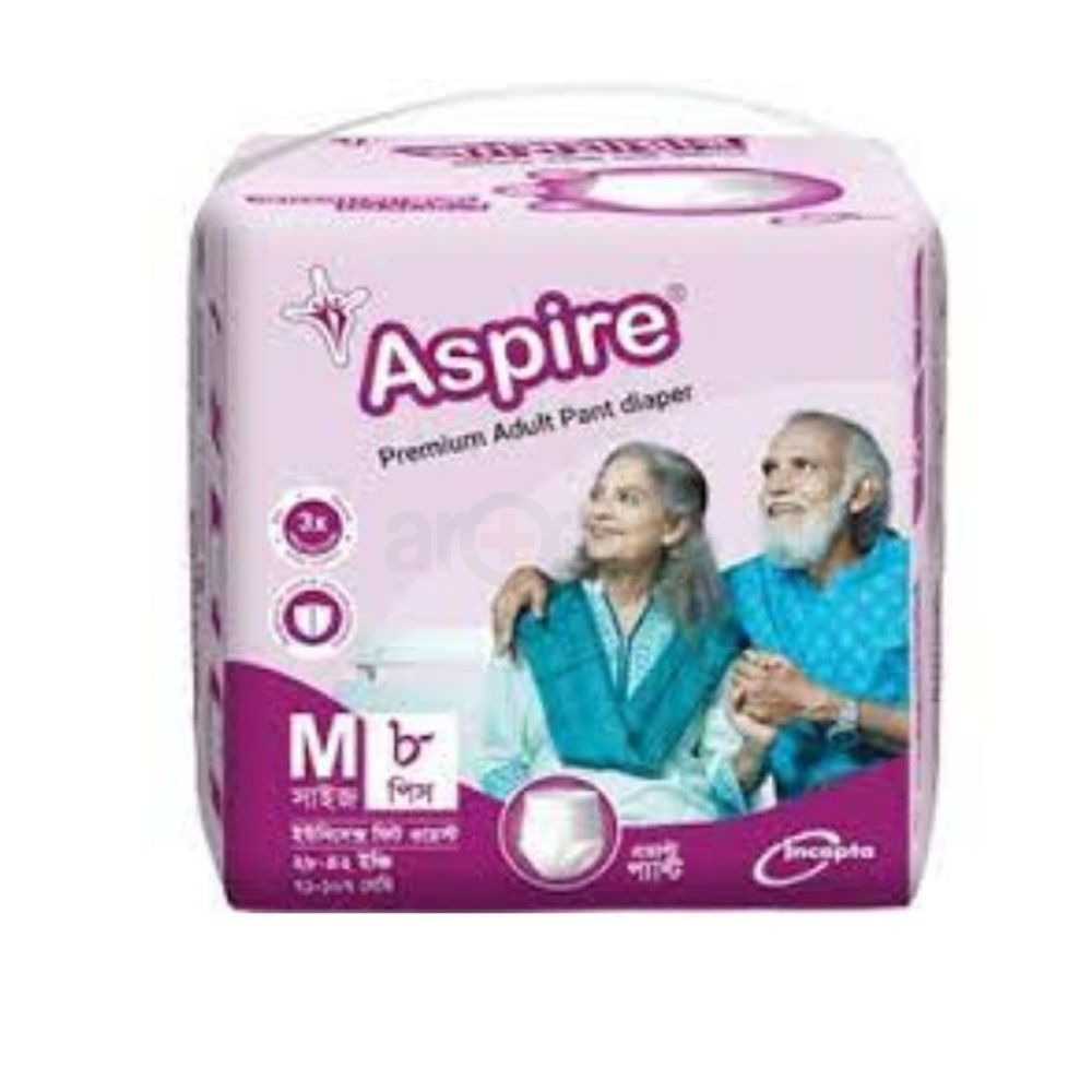 Aspire Adult Diaper Pant M 8's Pack  