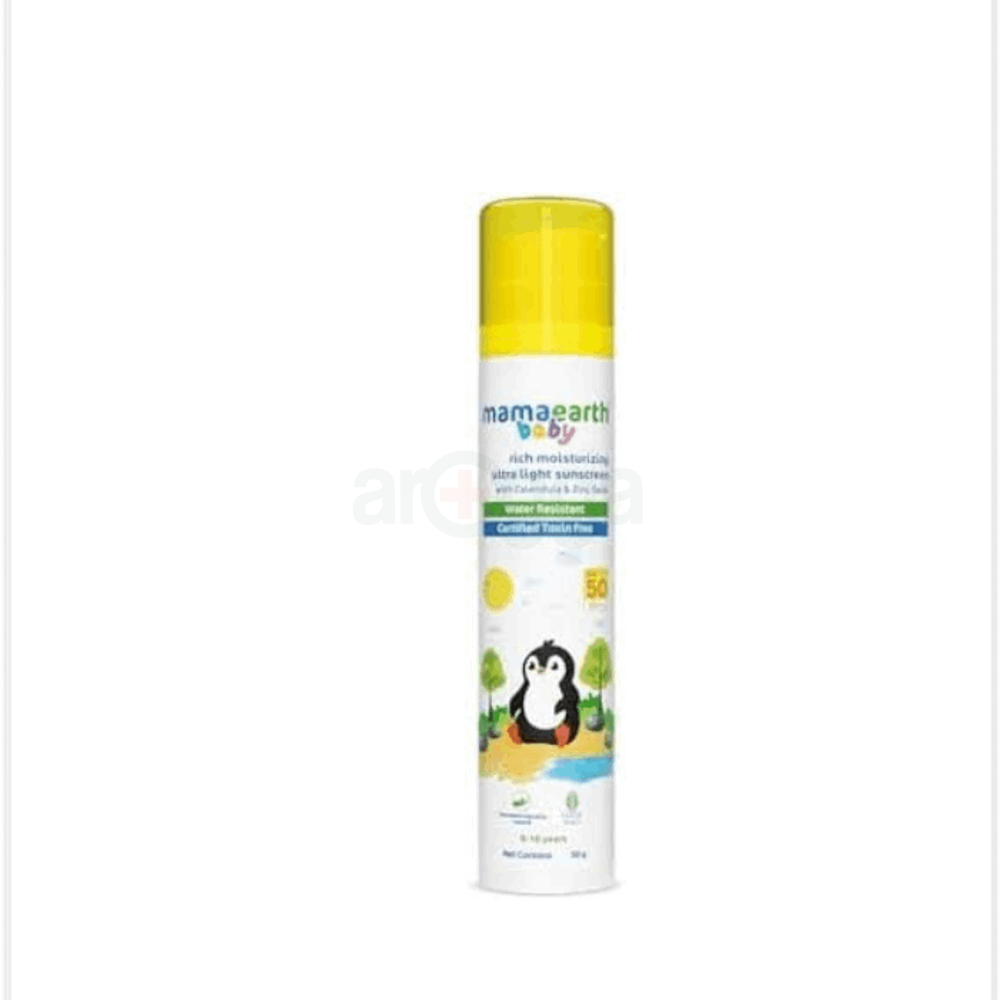Mamaearth Baby Rich Moisturizing Ultra Light Sunscreen - 50g  