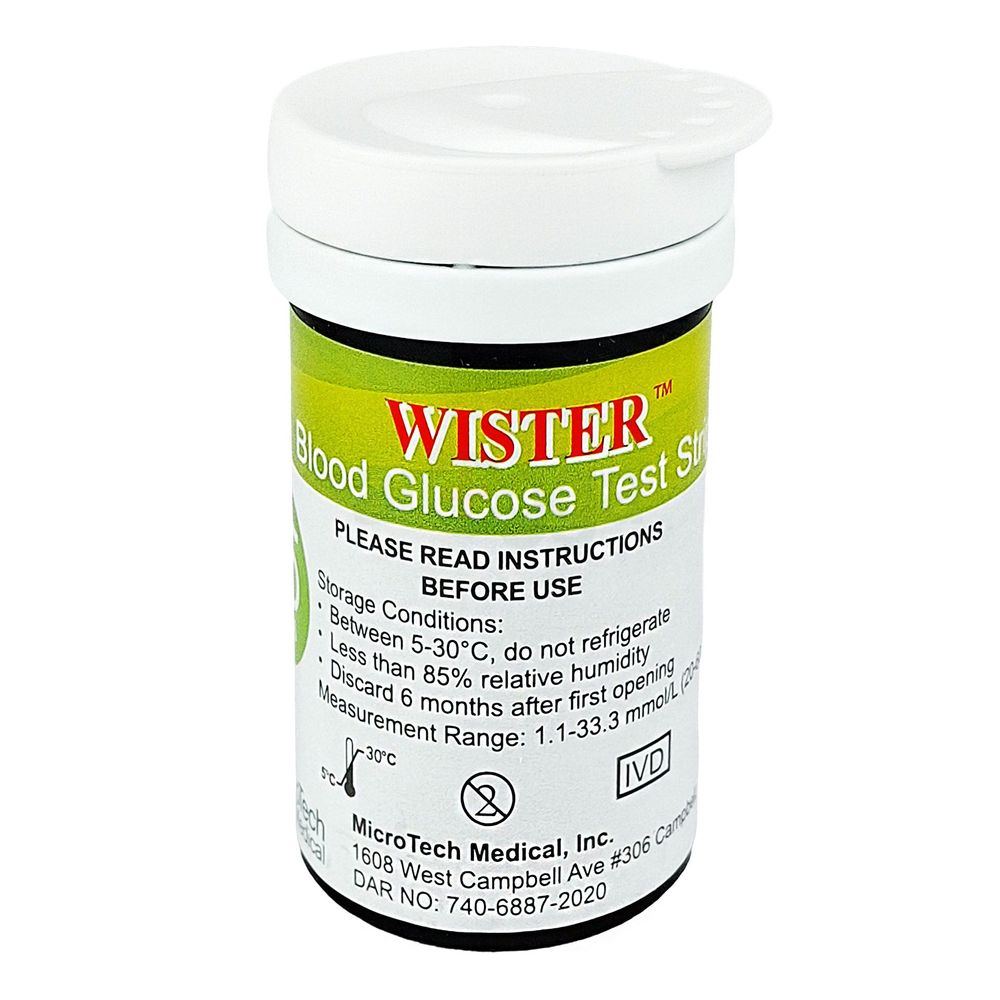 Wister Blood Glucose Strip 25's Pack  