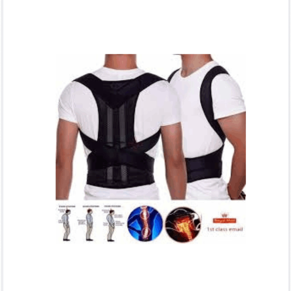 Back Pain Posture Corrector Shoulder Brace Back Support Belt XL  