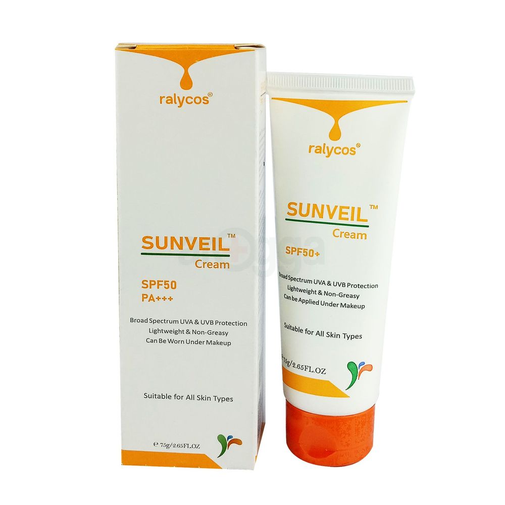Ralycos Sunveil Cream SPF50 PA+++ 75gm 75gm sunscreen