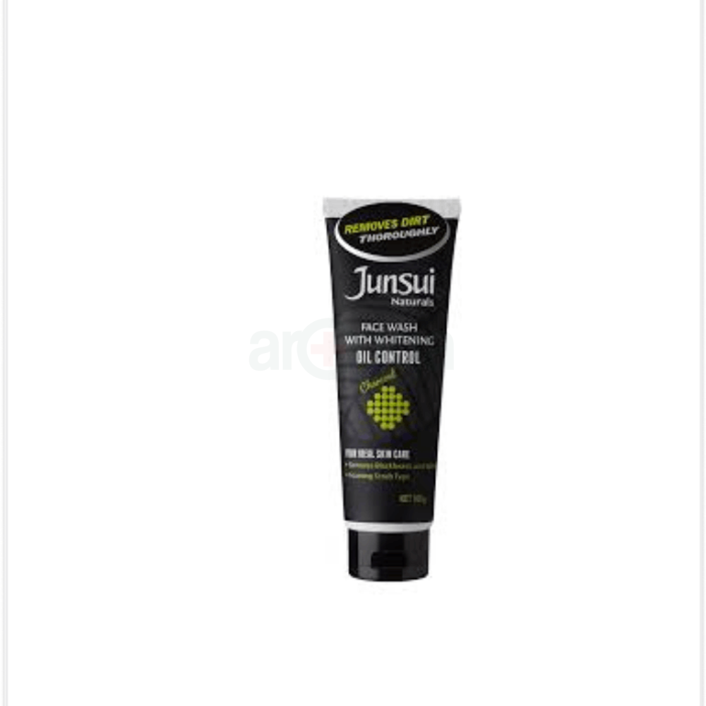 Junsui Naturals Whitening Face Wash (Charcoal) 100gm  