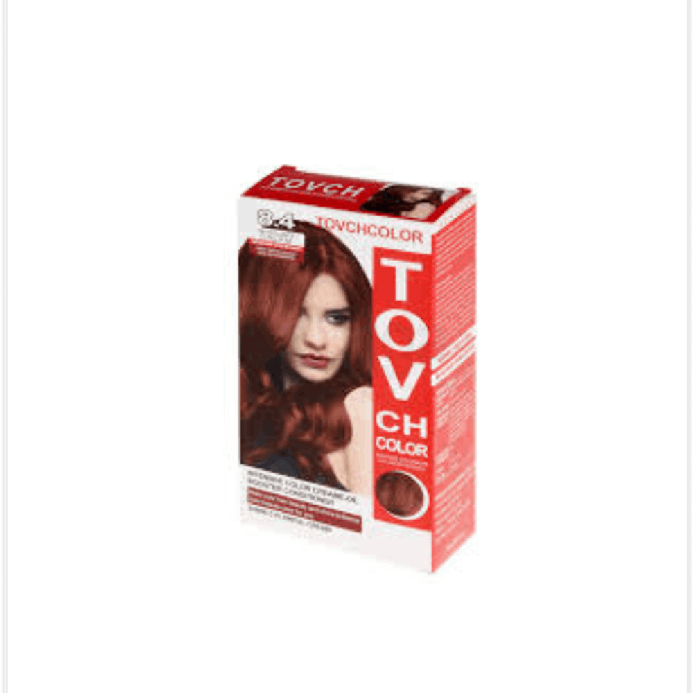 Tovchcolor Intensive Color Creme-Oil Booster Conditioner Shine Colorful Cream 8.4 Medium Chestnut  