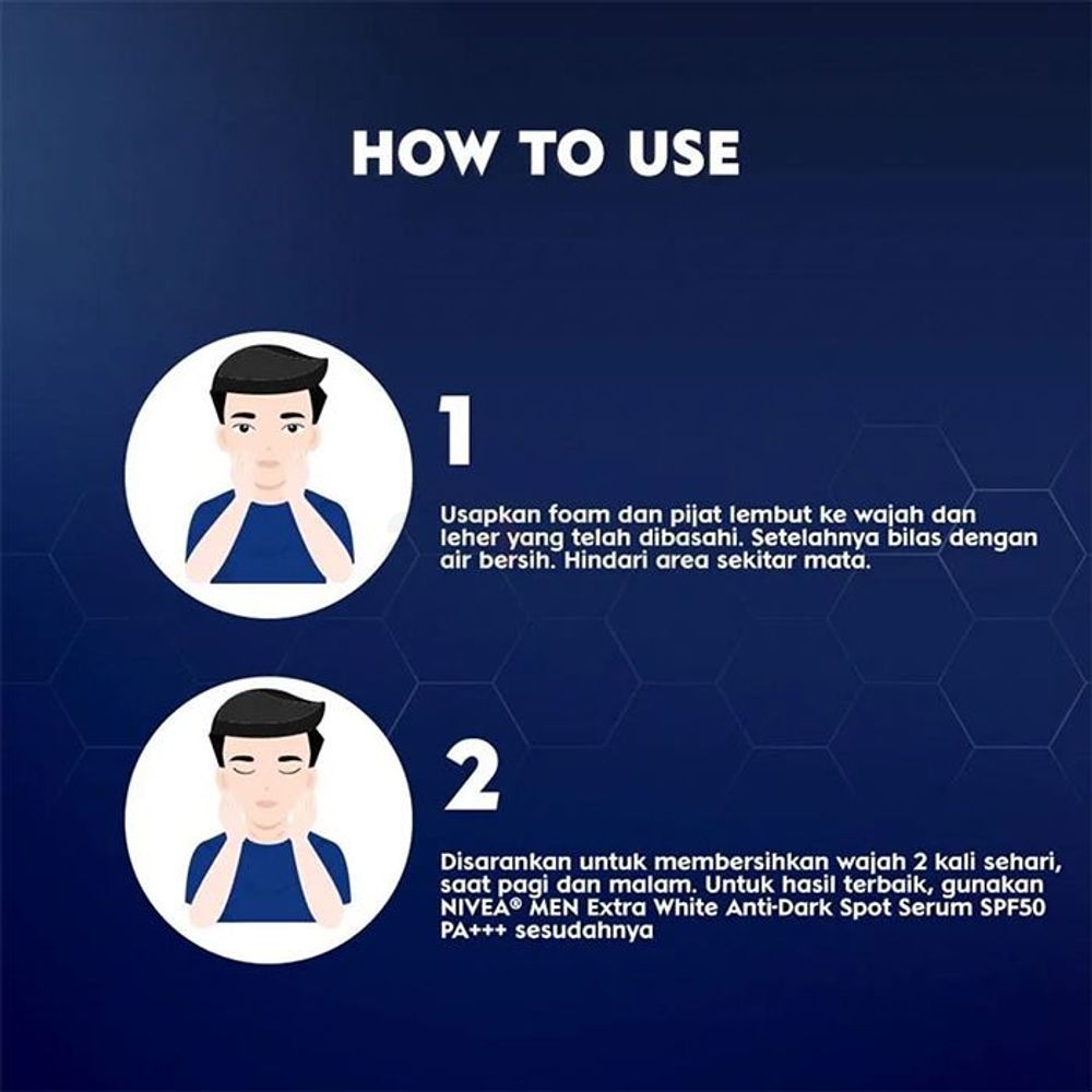 Nivea Men Extra Bright Vitamin Power Brightening Foam Face Wash  