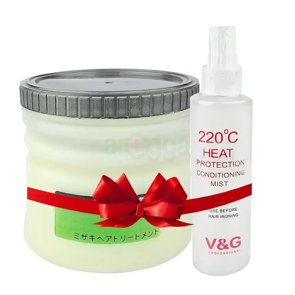 Chaoba Hair Treatment Conditioner 500ml (Buy 1 Get Free V&G Professional 220°C Heat Protection Conditioning Mist 100ml)  