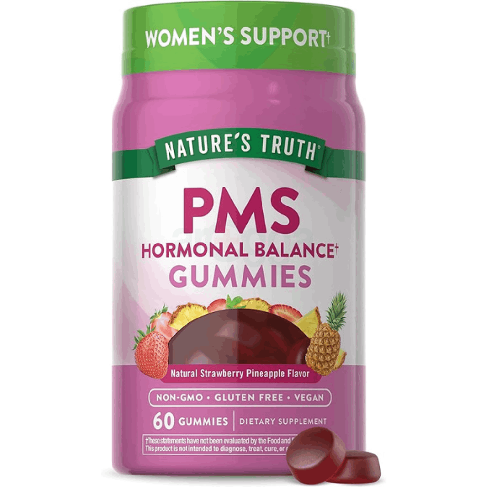 Nature's Truth PMS Hormonal Balance Support Gummies for Women | 60 Count | Vegan, Non-GMO & Gluten Free  