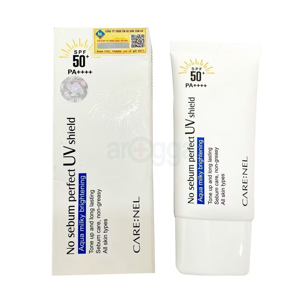 CARE:NEL No Sebum Perfect UV Shield SPF50+ PA++++ 50ml  