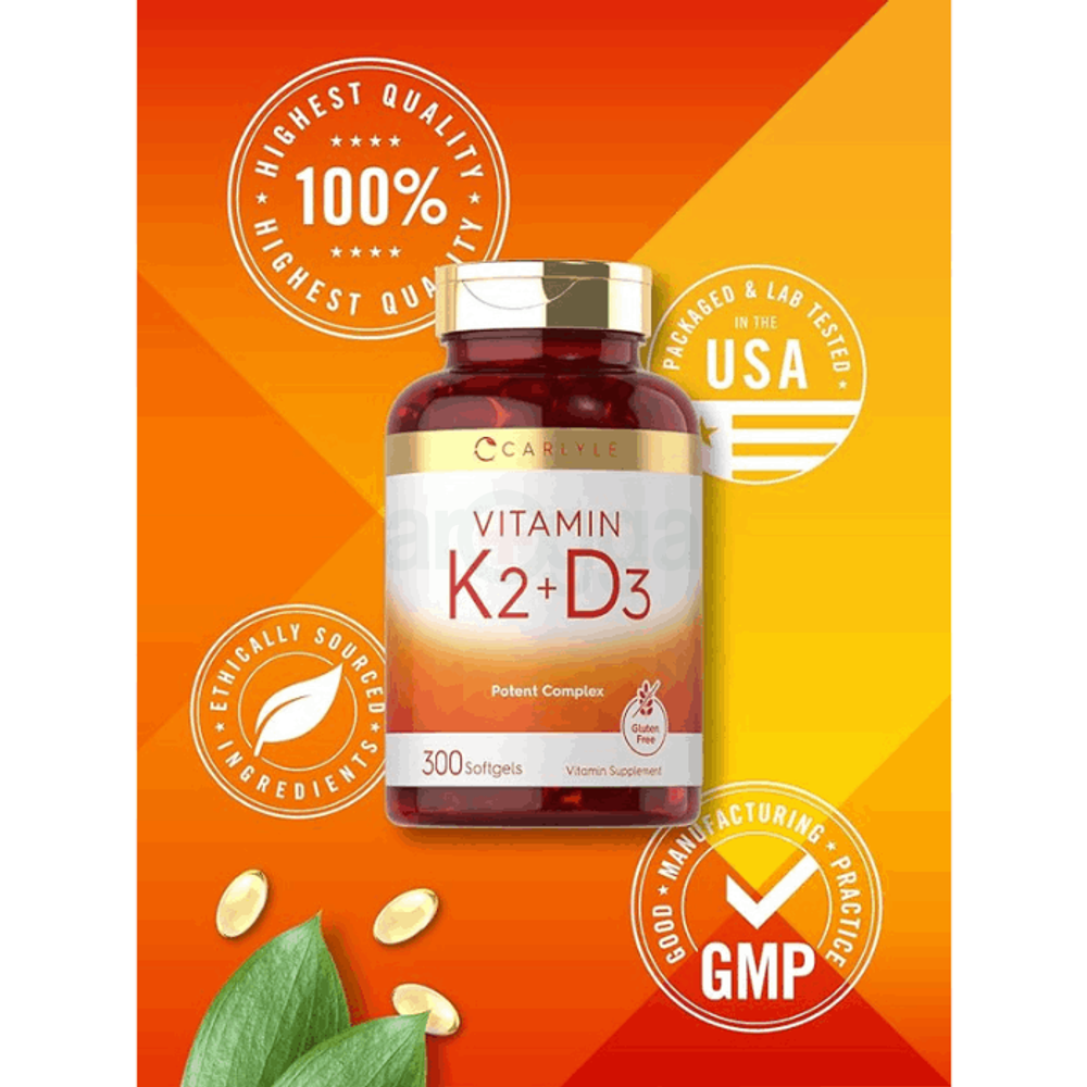 Carlyle Vitamin K2 and D3 300 Softgels  