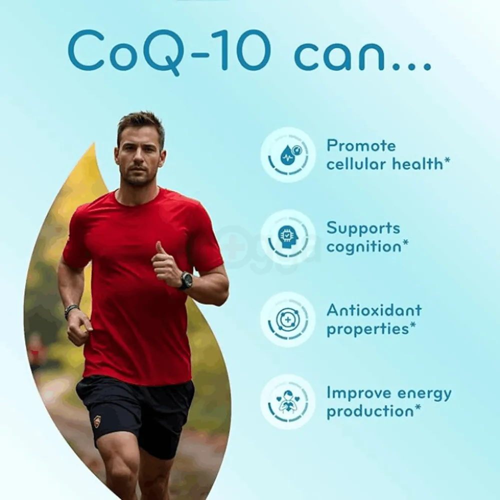 CoQ10 200mg 200 Capsules - Quick Absorption Non-GMO  