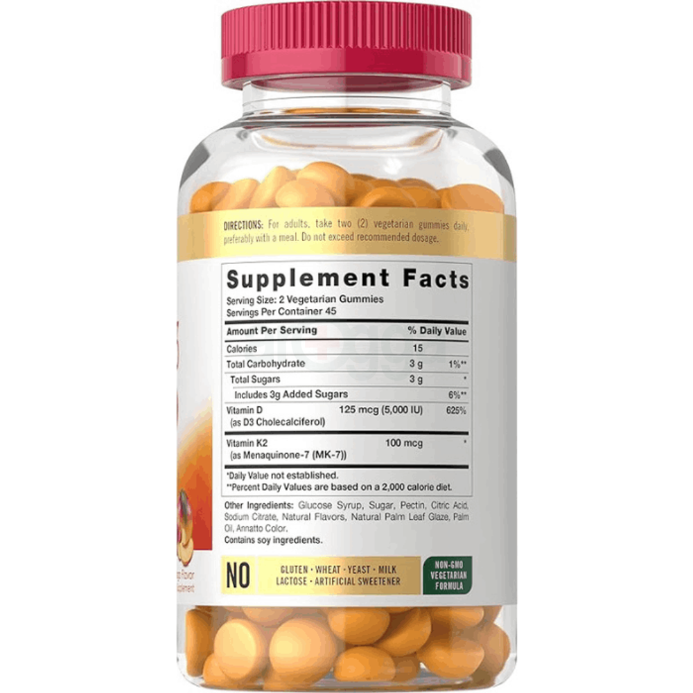 Carlyle Vitamin D3 K2 Gummies | 90 Count   