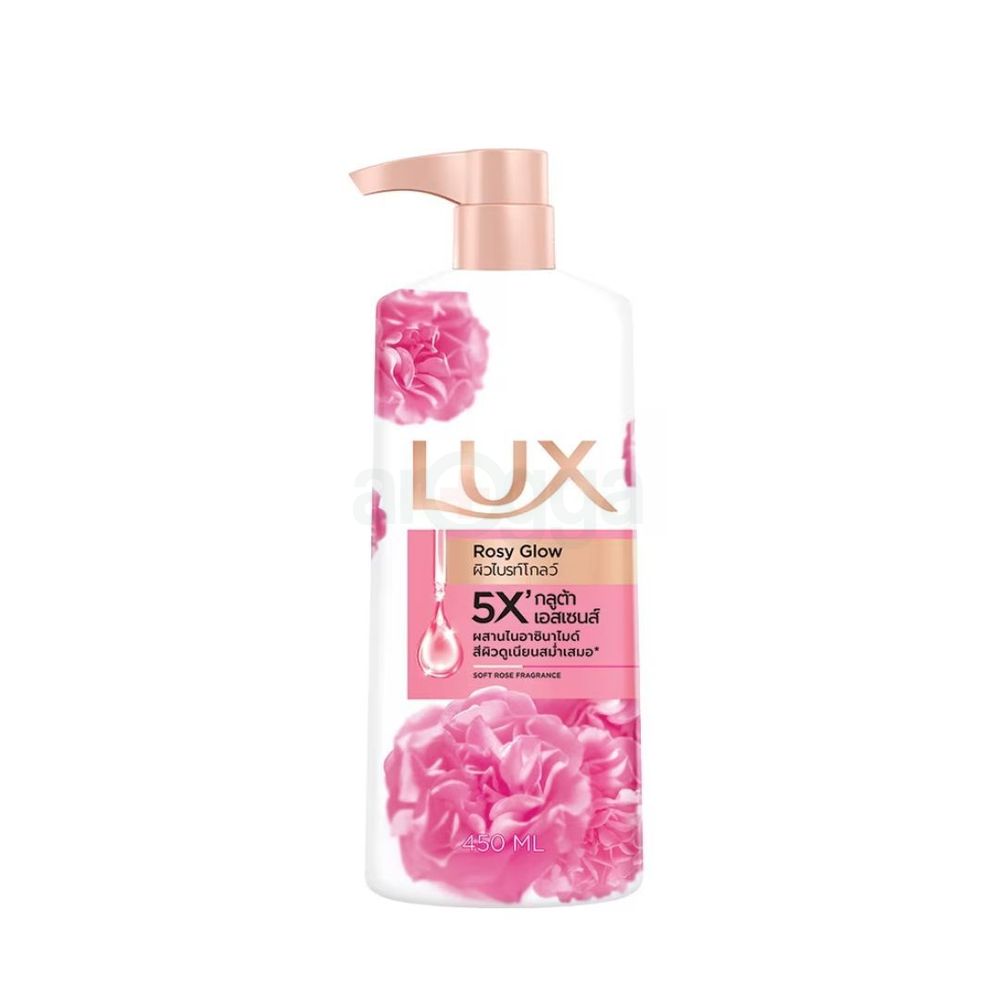 Lux 5X Rosy Glow Soft Rose Fragrance Body Wash  