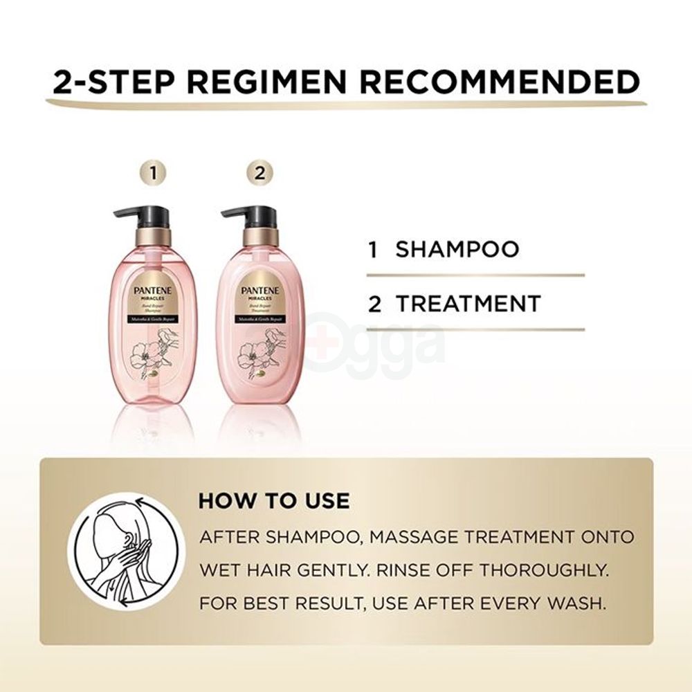 Pantene Shampoo Miracles Bond Repair Shampoo with Mutenka & Gentle Repair  