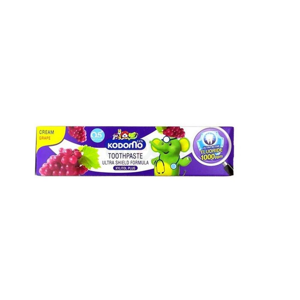Kodomo Grape Cream Ultra Shield Formula Toothpaste for Kids (0.5+ Years)  