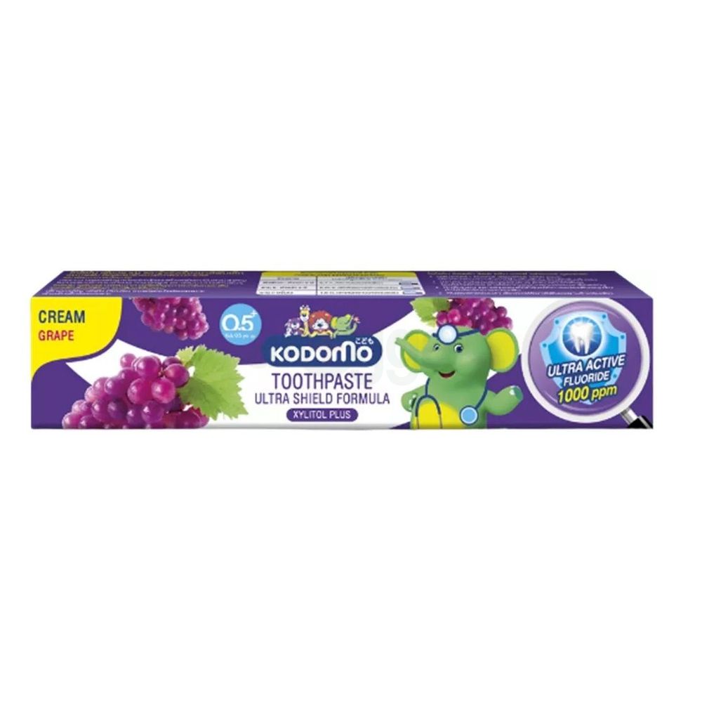 Kodomo Grape Cream Ultra Shield Formula Toothpaste for Kids (0.5+ Years)  