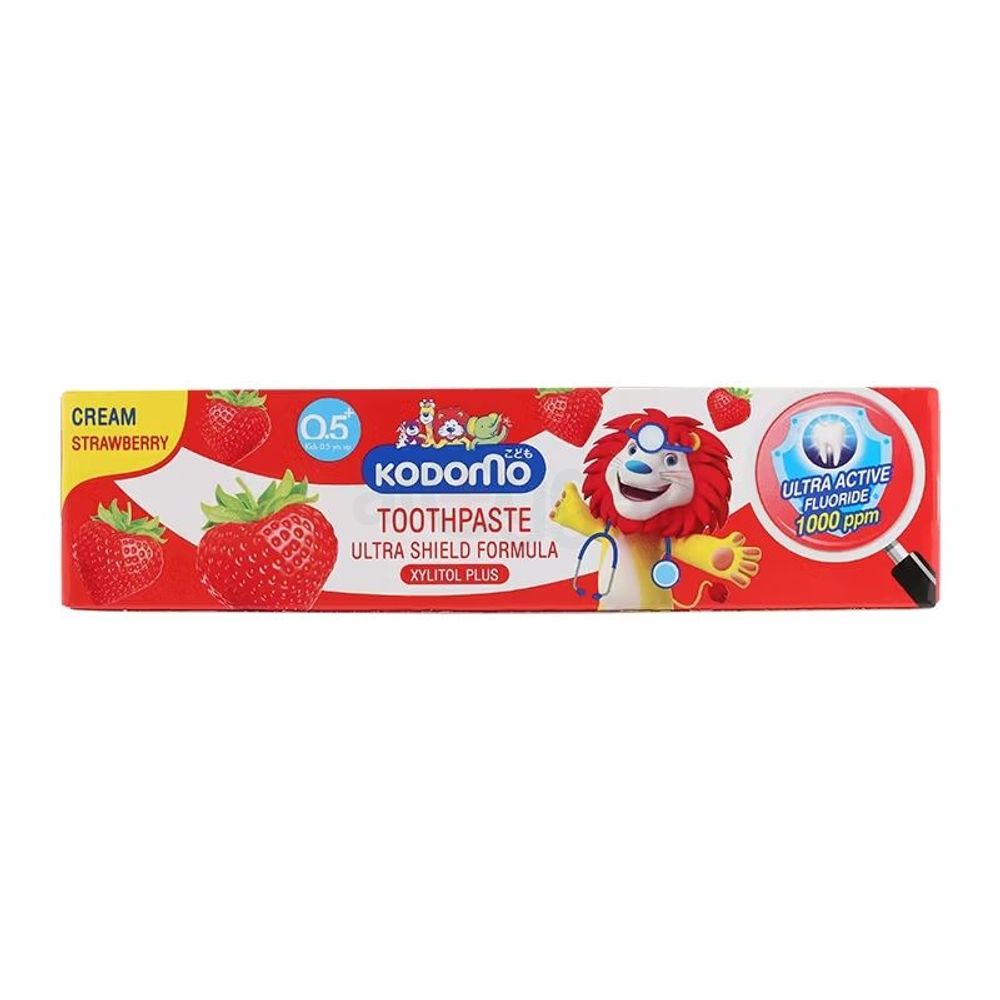 Kodomo Strawberry Cream Ultra Shield Formula Toothpaste for Kids (0.5+ Years)  