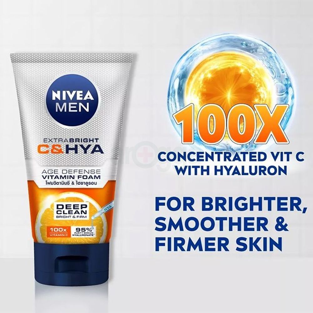 Nivea Men Extra Bright C & Hya Face Wash 150g  