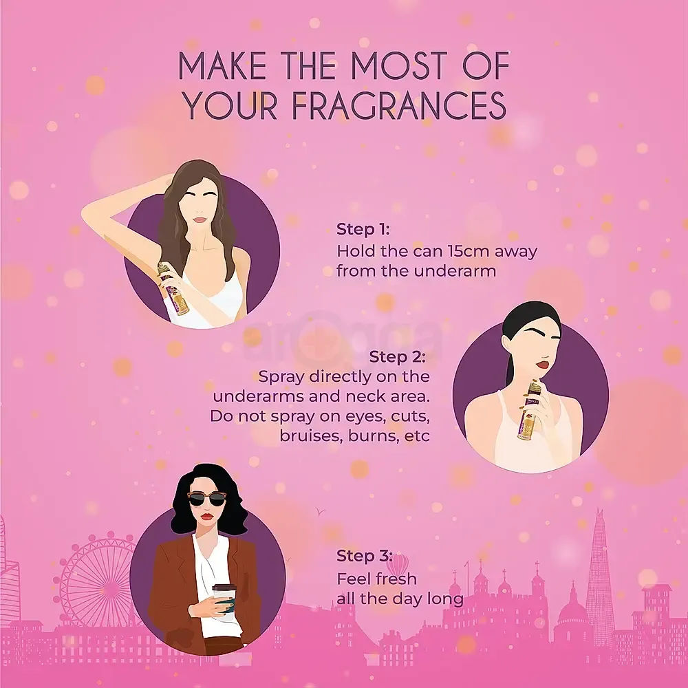 Yardley London Stellar Muse Fragrance Refreshing Body Deodorant Spray - For Women  