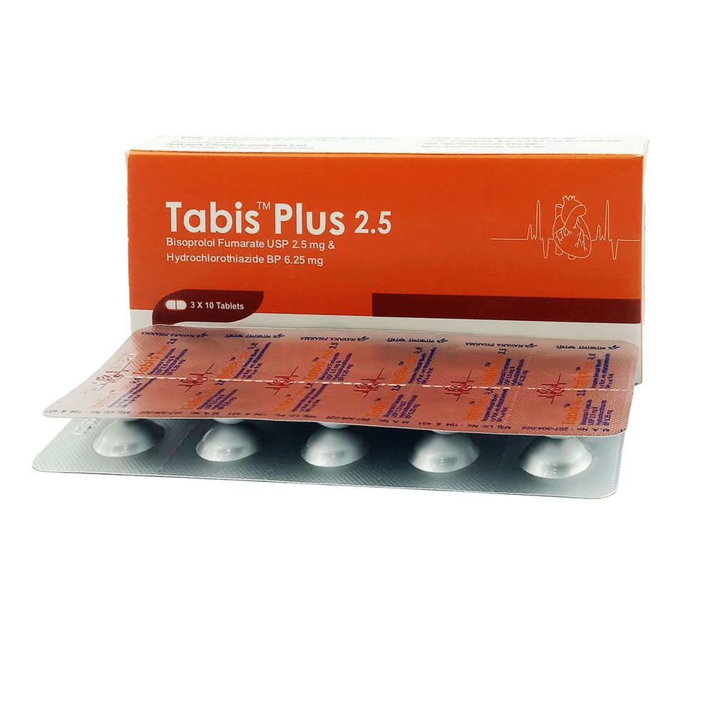 Tabis Plus 2.5 2.5mg+6.25mg tablet