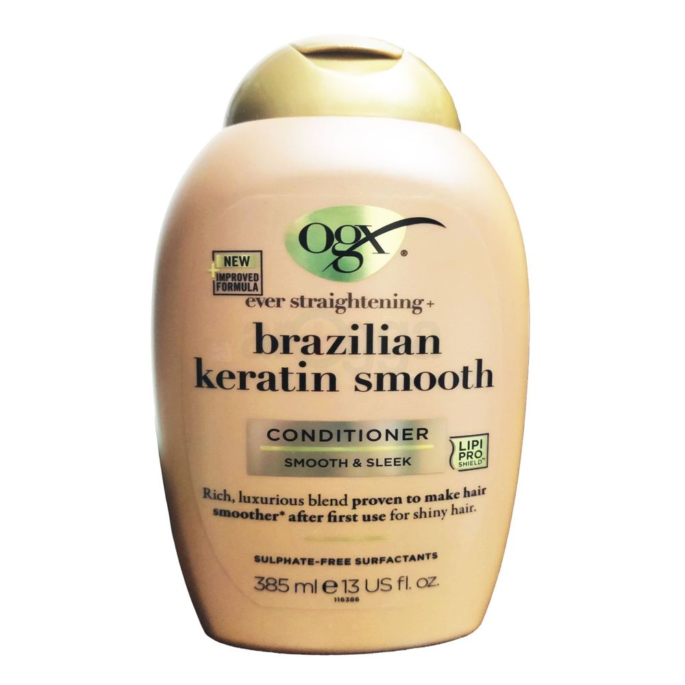 OGX Ever Straightening Brazilian Keratin Smooth and Sleek Conditioner (Sulphate Free)  