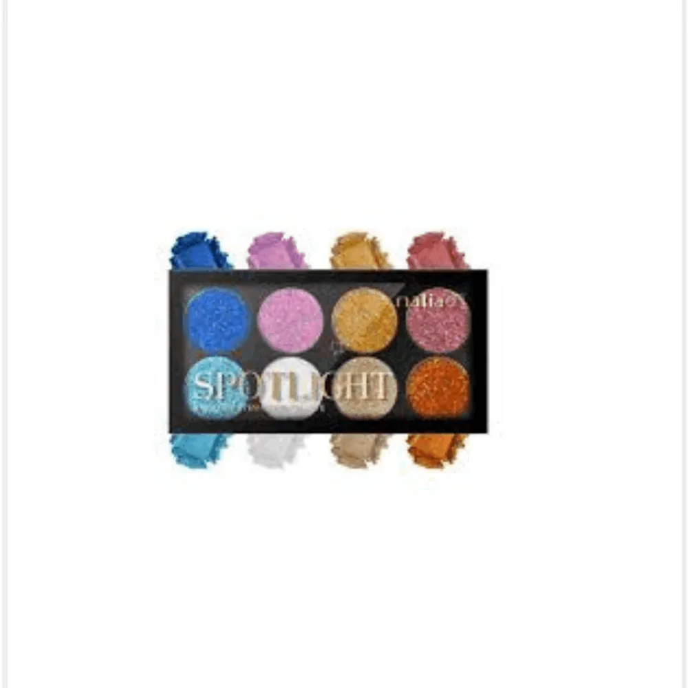 Maliao Spotlight 8 Colour Eyeshadow Palette - High Pigment, Long-Lasting Glitter Shades  