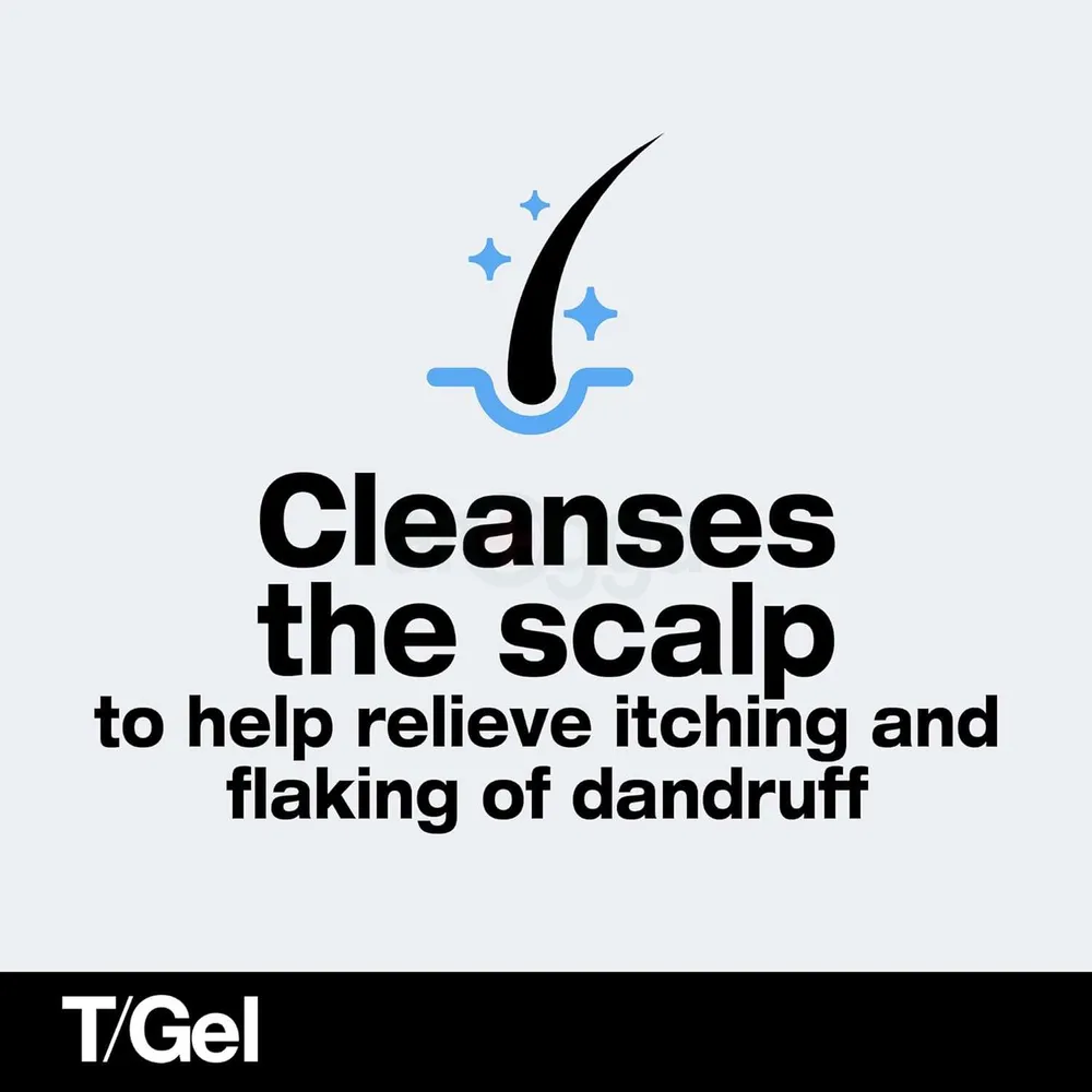 Neutrogena T/Gel 2 in 1 Anti Dandruff Shampoo and Conditioner with Melon and Jasmine Fragrance for Daily Use  