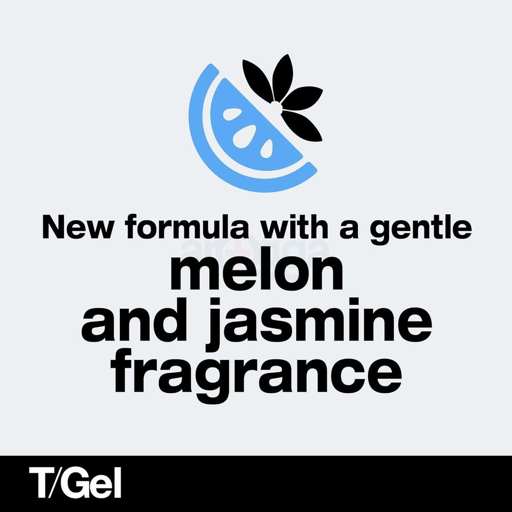 Neutrogena T/Gel Oily Scalp Anti Dandruff Shampoo with Melon and Jasmine for Daily Use  