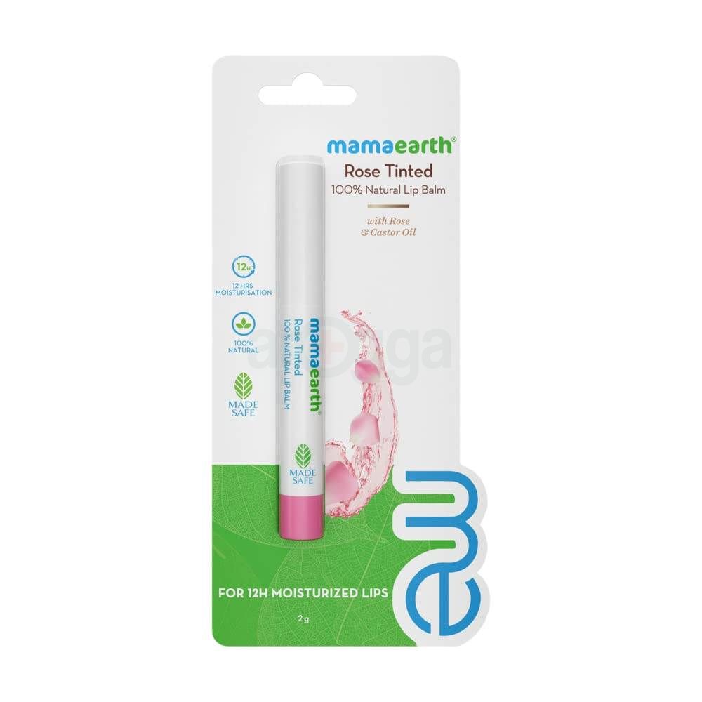 Mamaearth Nourishing Rose Tinted Natural Lip Balm 2g  