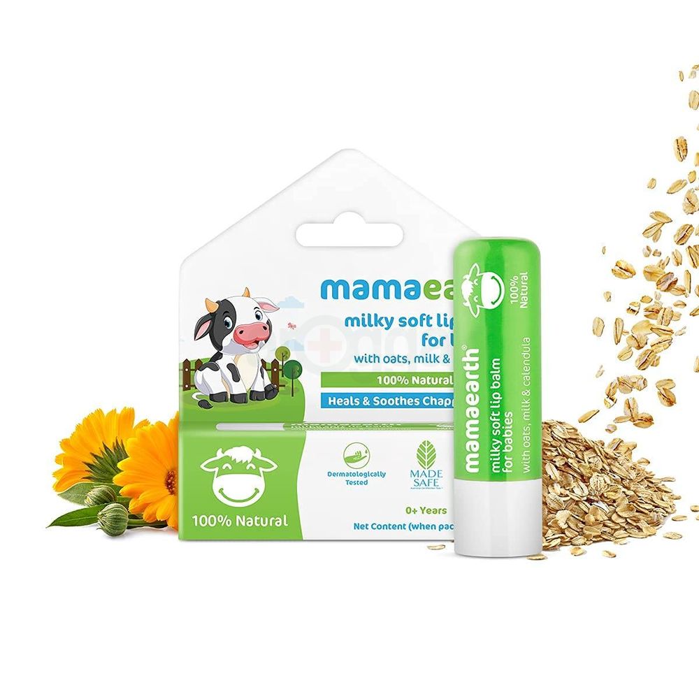 Mamaearth Milky Soft Lip Balm For Babies 4gm  
