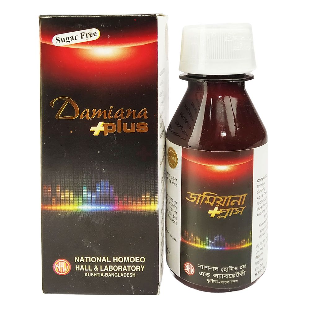Damiana Plus 100ml (National Homoeo)  