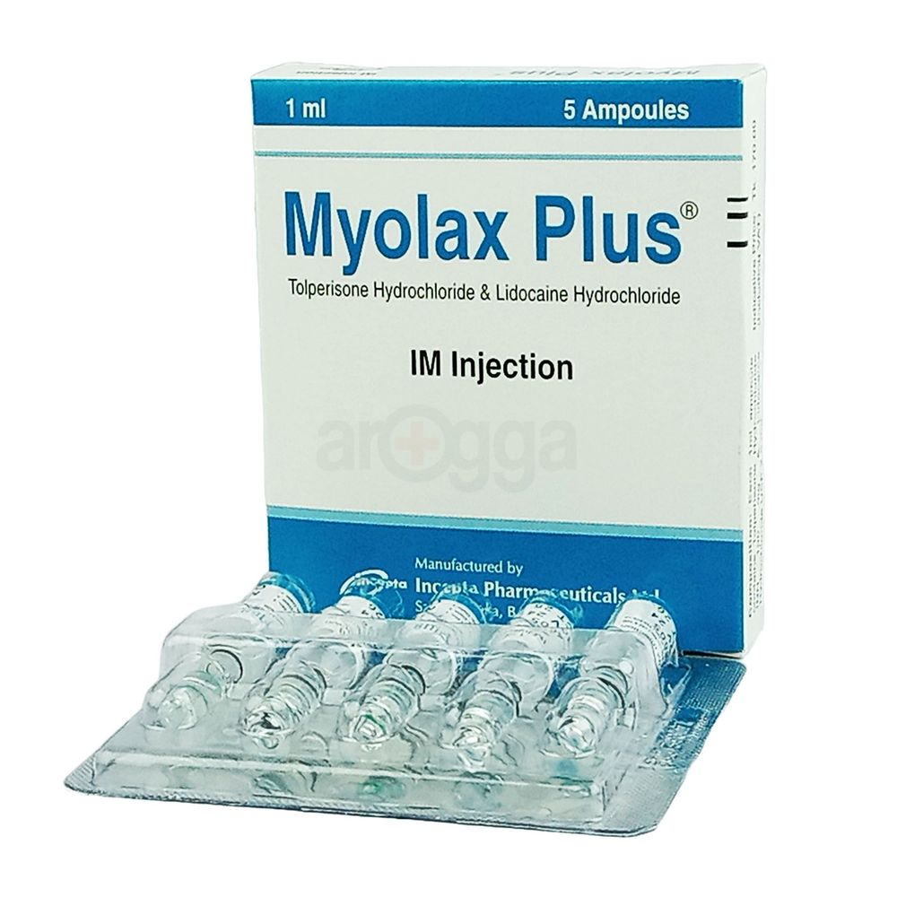 Myolax Plus Injection 2.5mg+100mg injection