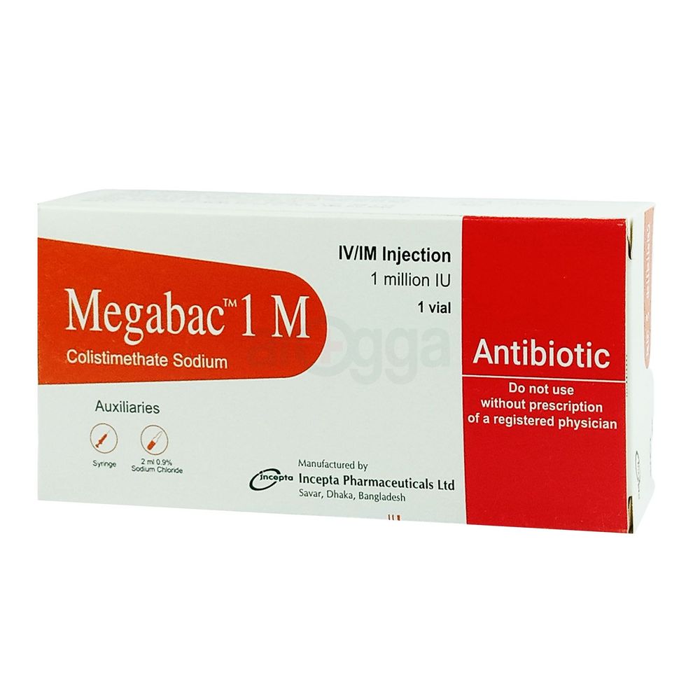 Megabac 1MIU IM/IV Injection 1 MIU (34mg) injection