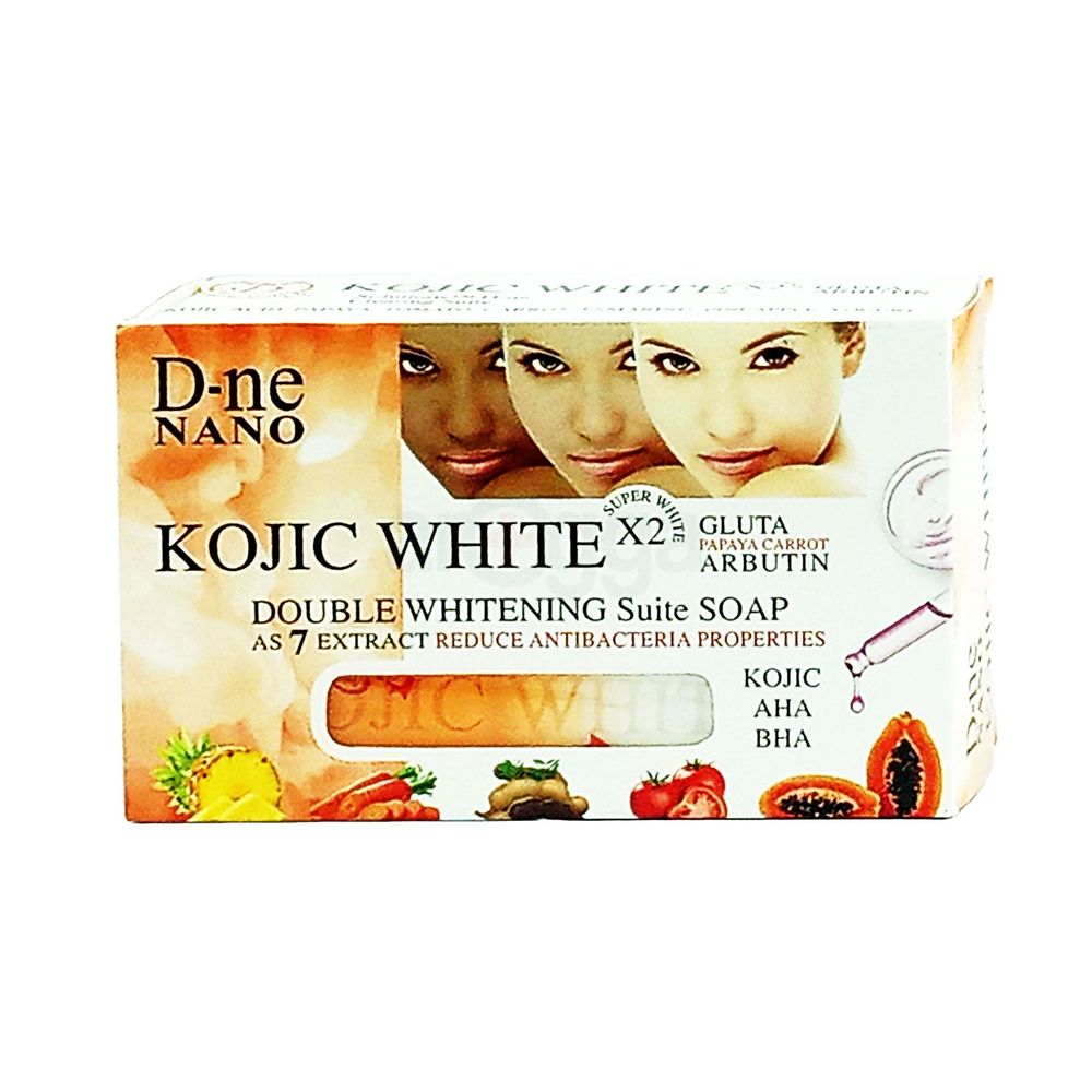 D-Ne Nano Kojic White Gluta Papaya Carrot  Arbutin Soap 160gm  