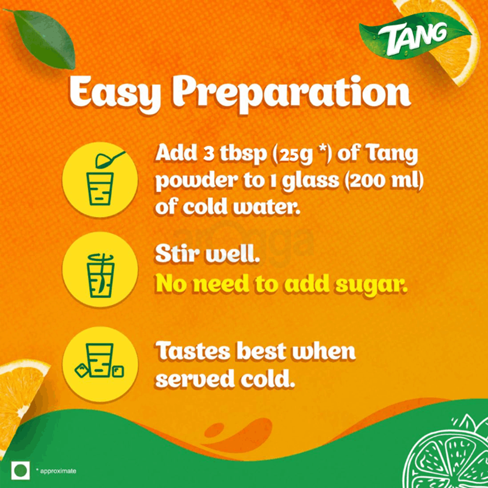 Tang Orange Flavoured Instant Drink Powder 500gm  