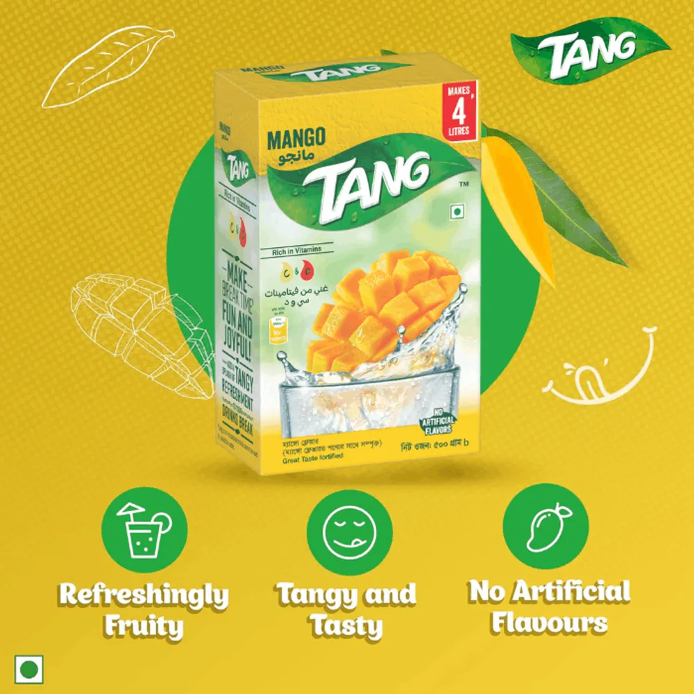 Tang Mango Flavoured Instant Drink Powder 500gm  