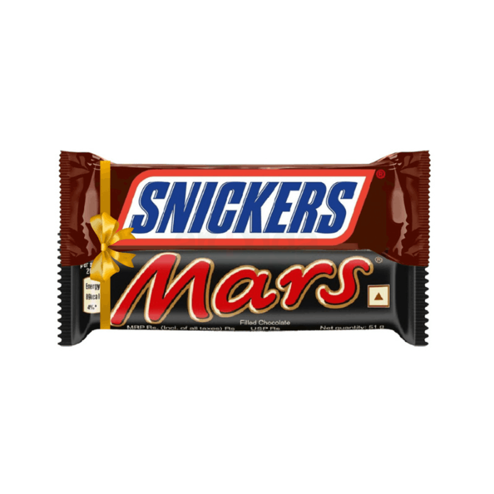 Snickers 50gm & Mars 51gm Chocolate Combo  