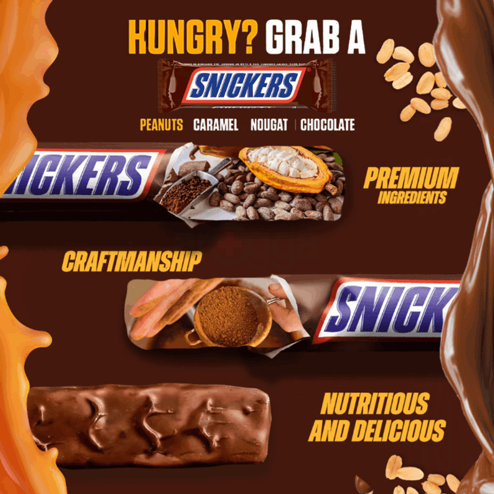Snickers 50gm & Mars 51gm Chocolate Combo  