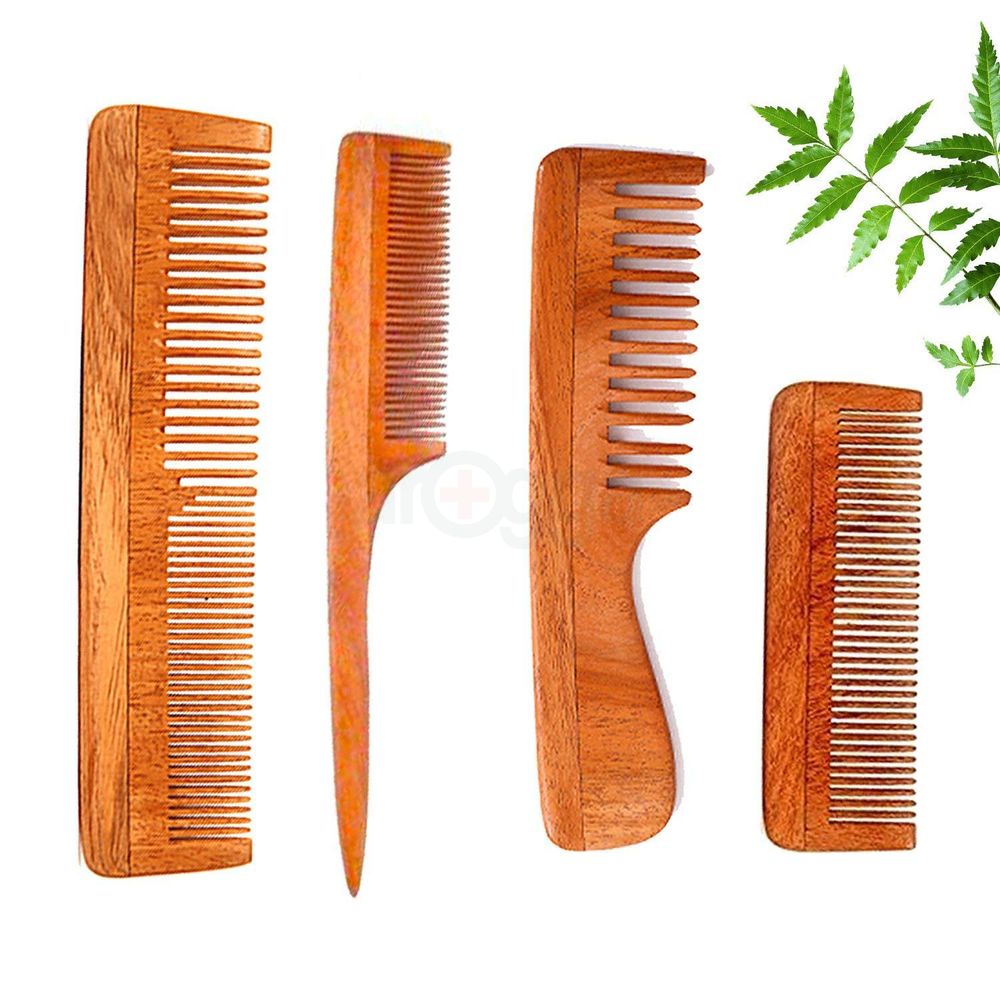 Senorita Luxury Neem Wood Hair Comb Thick  