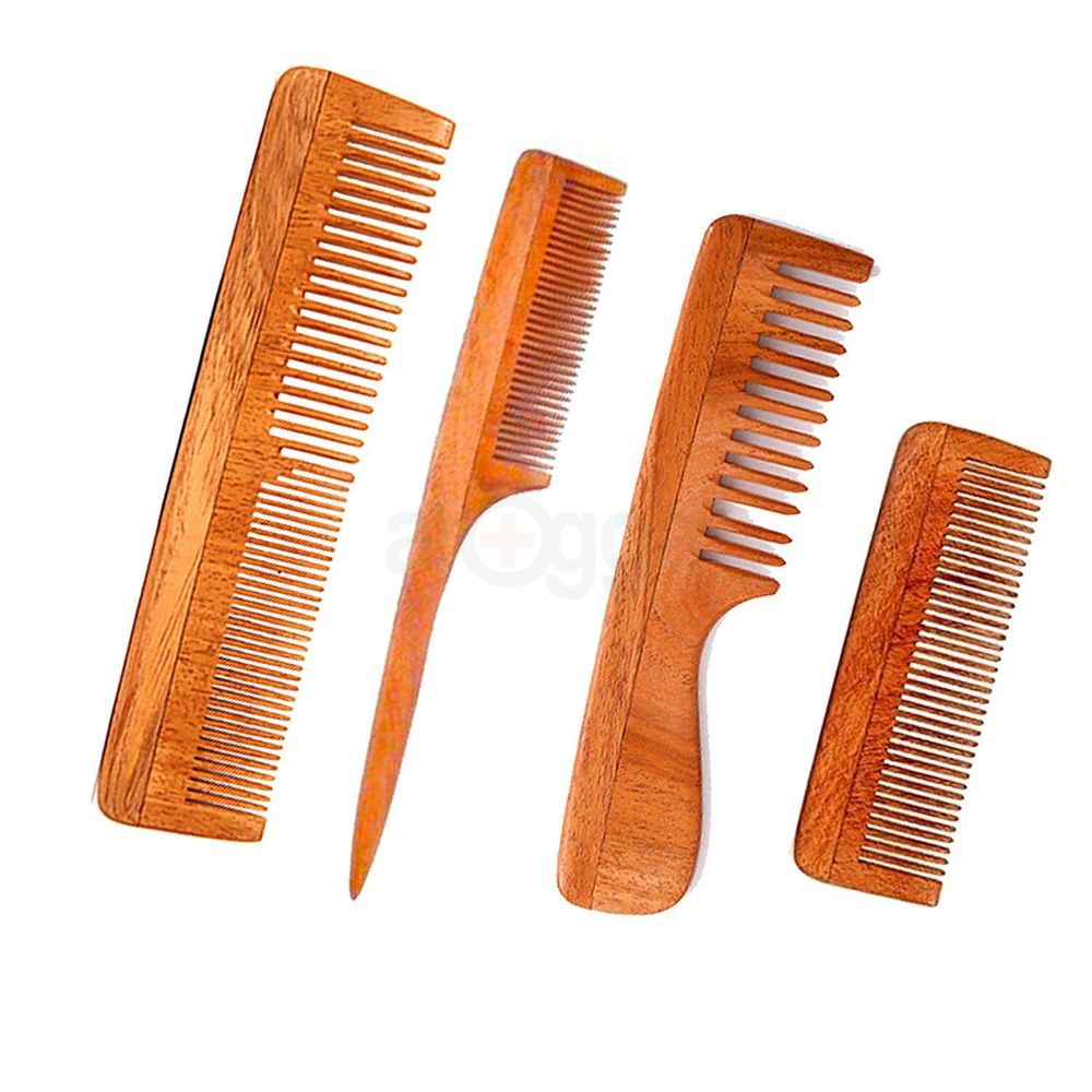 Senorita Luxury Neem Wood Hair Comb Thick  