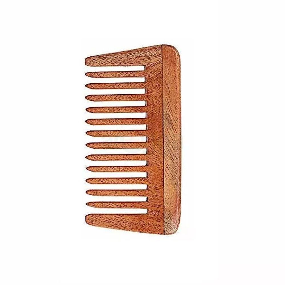 Senorita Luxury Neem Wood Hair Comb Thick  