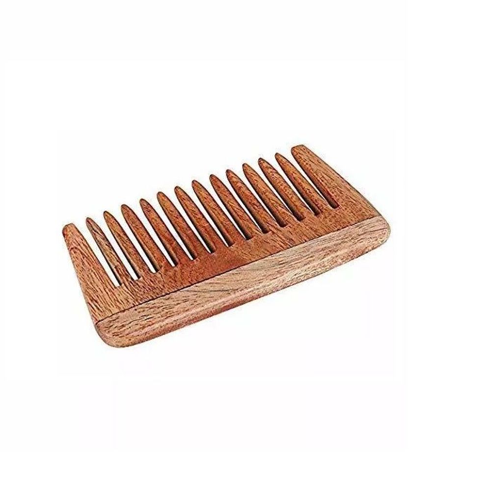 Senorita Luxury Neem Wood Hair Comb Thick  