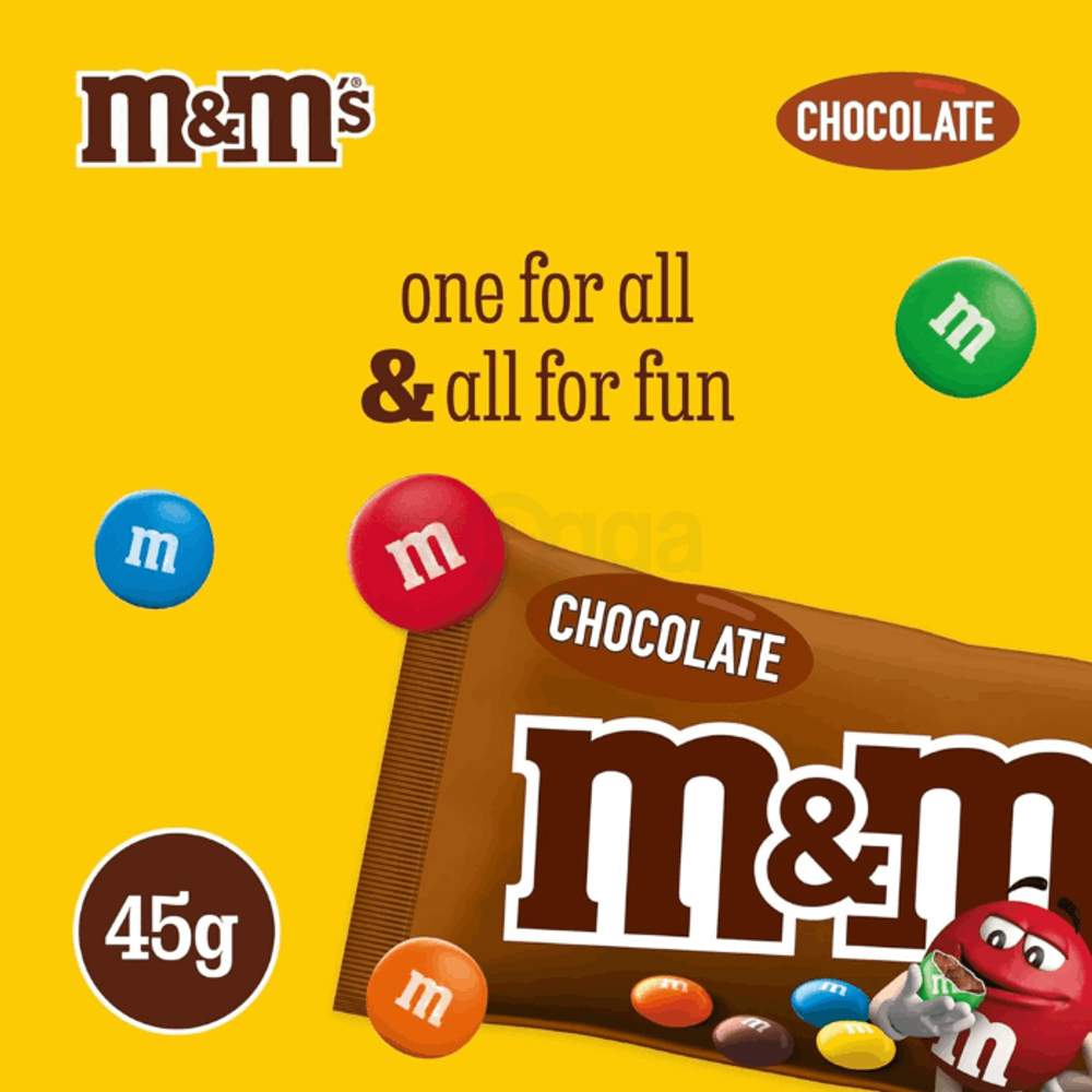M&Ms Milk Chocolate 45gm  