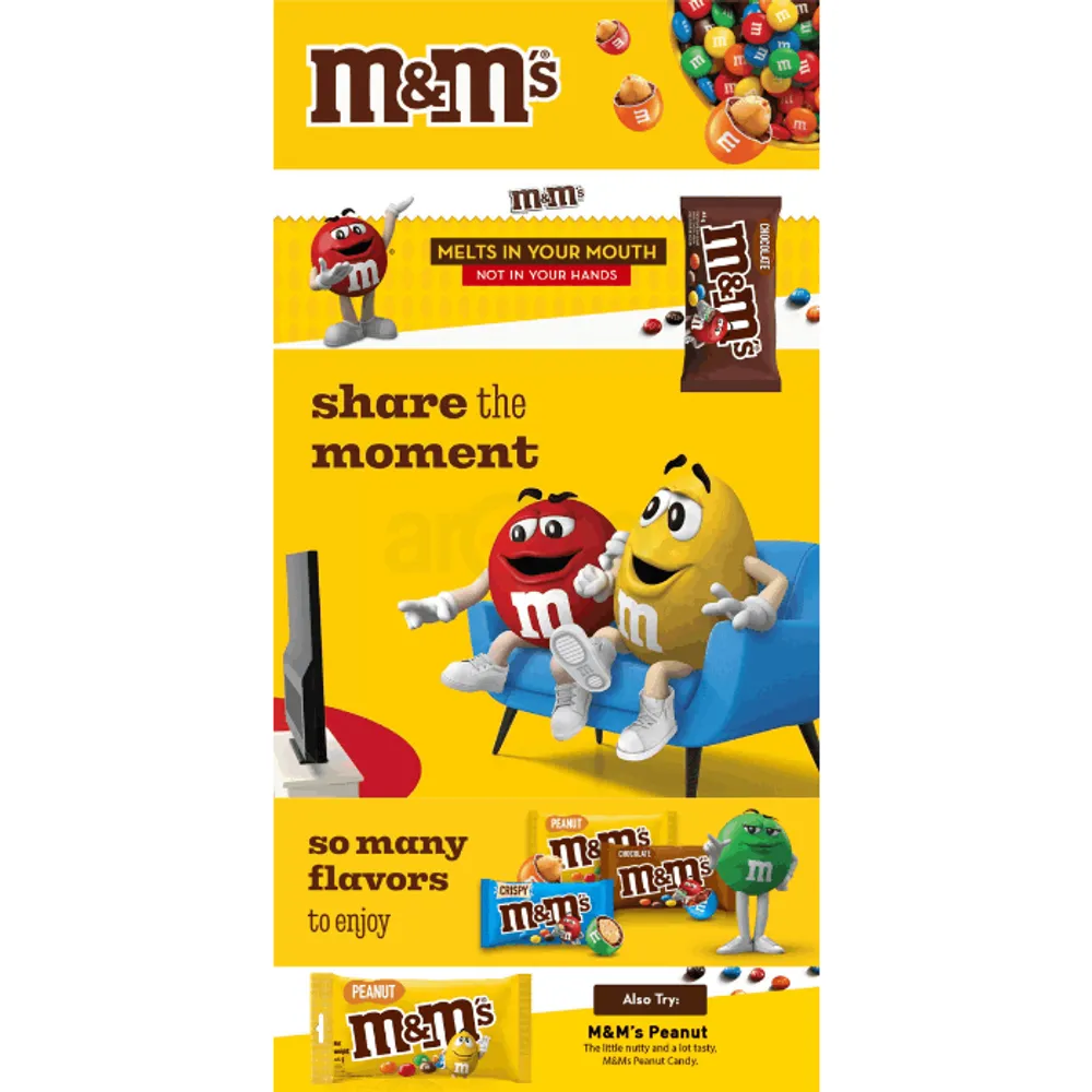 M&Ms Milk Chocolate 45gm  